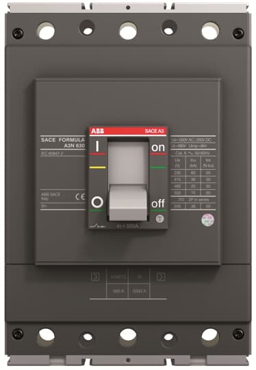 A3S 400 TMF 320-3200 3p F F (MCCB, 320AT/400AF, 3P, 50 kA, FIXED THERM. MAGNET. TRIP UNIT)