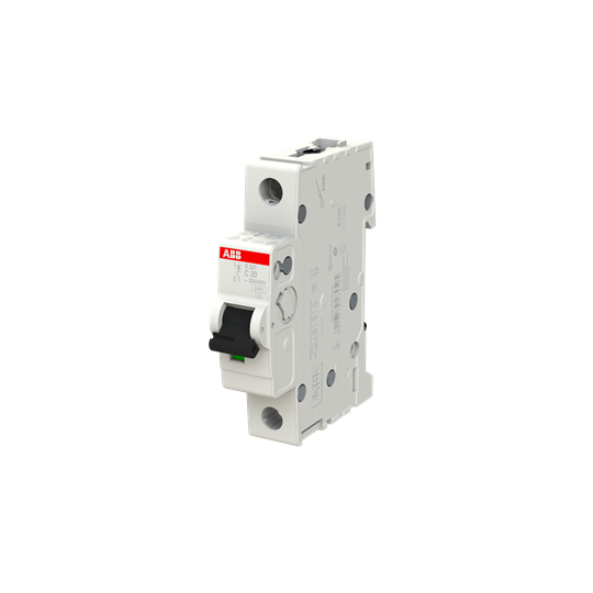 S201-C 20 (MCB, 20A, 1P, 10 kA, IEC/EN60947-2)