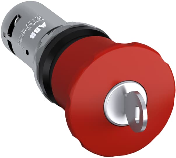 EMERGENCY STOP#CE4K1-10R-11 (KEY RELEASE EMERGENCY STOP PUSHBUTTON)