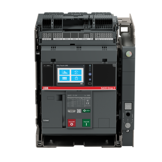 E1.2N 1000 Ekip Touch LSI 3p W MP (ACB, 1000AT/1000AF, 3P, 66 kA, DRAWOUT, LCD DISPLAY)