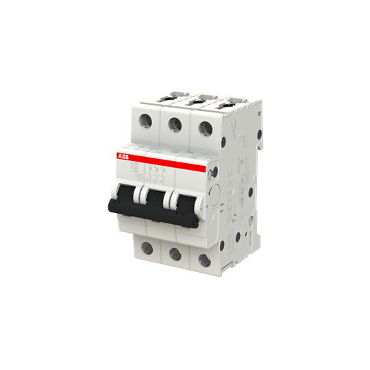 S203-C 2 (MCB, 2A, 3P, 10 kA, IEC/EN60947-2)