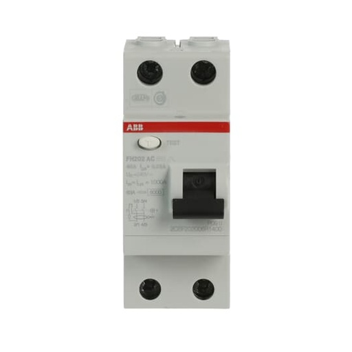 [2CSF202006R1400] FH202AC-40/0,03 (RCCB, 40A, 2P, 30mA, IEC/EN 61008)