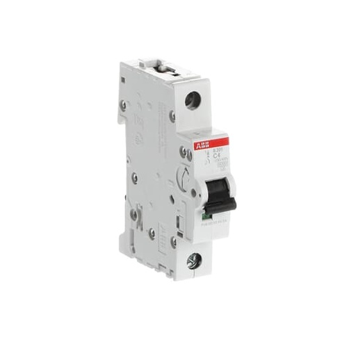 [2CDS251001R0044] S201-C 4 (MCB, 4A, 1P, 10 kA, IEC/EN60947-2)