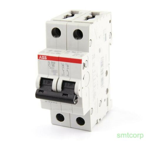 [2CDS252001R0164] S202-C 16 (MCB, 16A, 2P, 10 kA, IEC/EN60947-2)