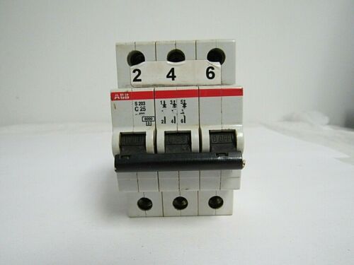 [2CDS253001R0254] S203-C 25 (MCB, 25A, 3P, 10 kA, IEC/EN60947-2)
