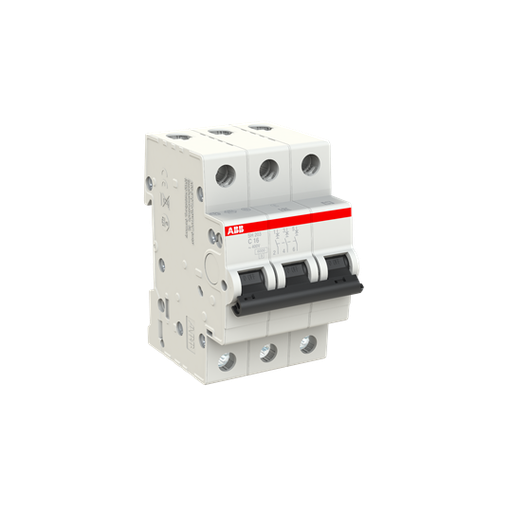 [2CDS213001R0164] SH203-C 16 (MCB, 16A, 3P, 6 kA, IEC/EN 60898) 