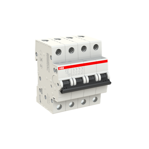 [2CDS214001R0104] SH204-C 10 (MCB, 10A, 4P, 6 kA, IEC/EN 60898) 
