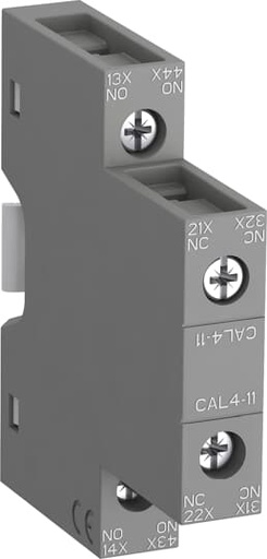 [1SBN010120R1011] CAL4-11 Side-Mounted Auxiliary Contact Block For AF09--AF96 (1NO+1NC)