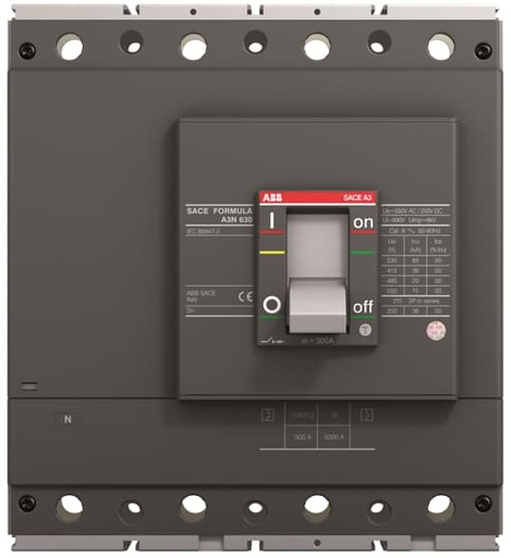 [1SDA066575R1] A3S 630 ELT-LI In=630 4p F F (MCCB, 630AT/630AF, 4P, 50 kA, FIXED ELEC. TRIP UNIT)