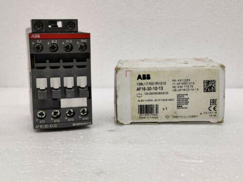 [1SBL177001R1310] AF16-30-10-13 100-250V (AC3-7.5kW, AC1-30A, 3P CONTACTOR WITH 1NO)